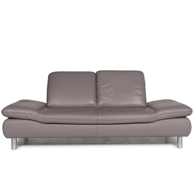 Koinor Rivoli Leder Sofa Grau Zweisitzer #10807