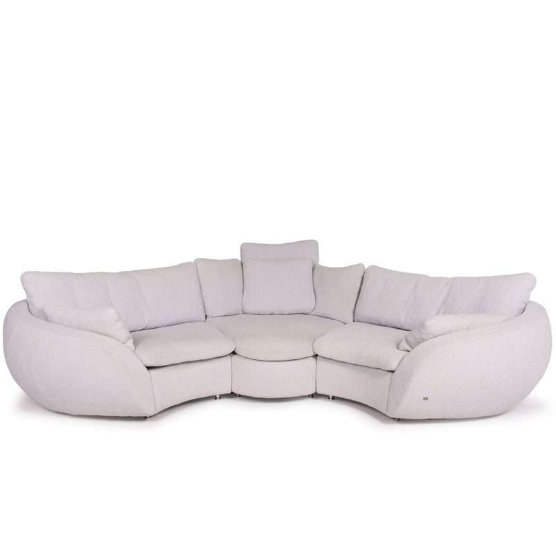 Rolf Benz Stoff Sofa Grau Ecksofa 