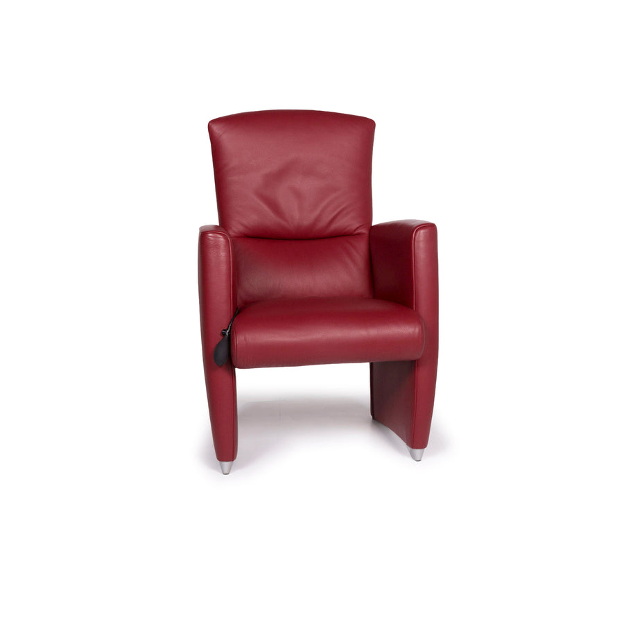 Jori Leather Armchair Red #11588
