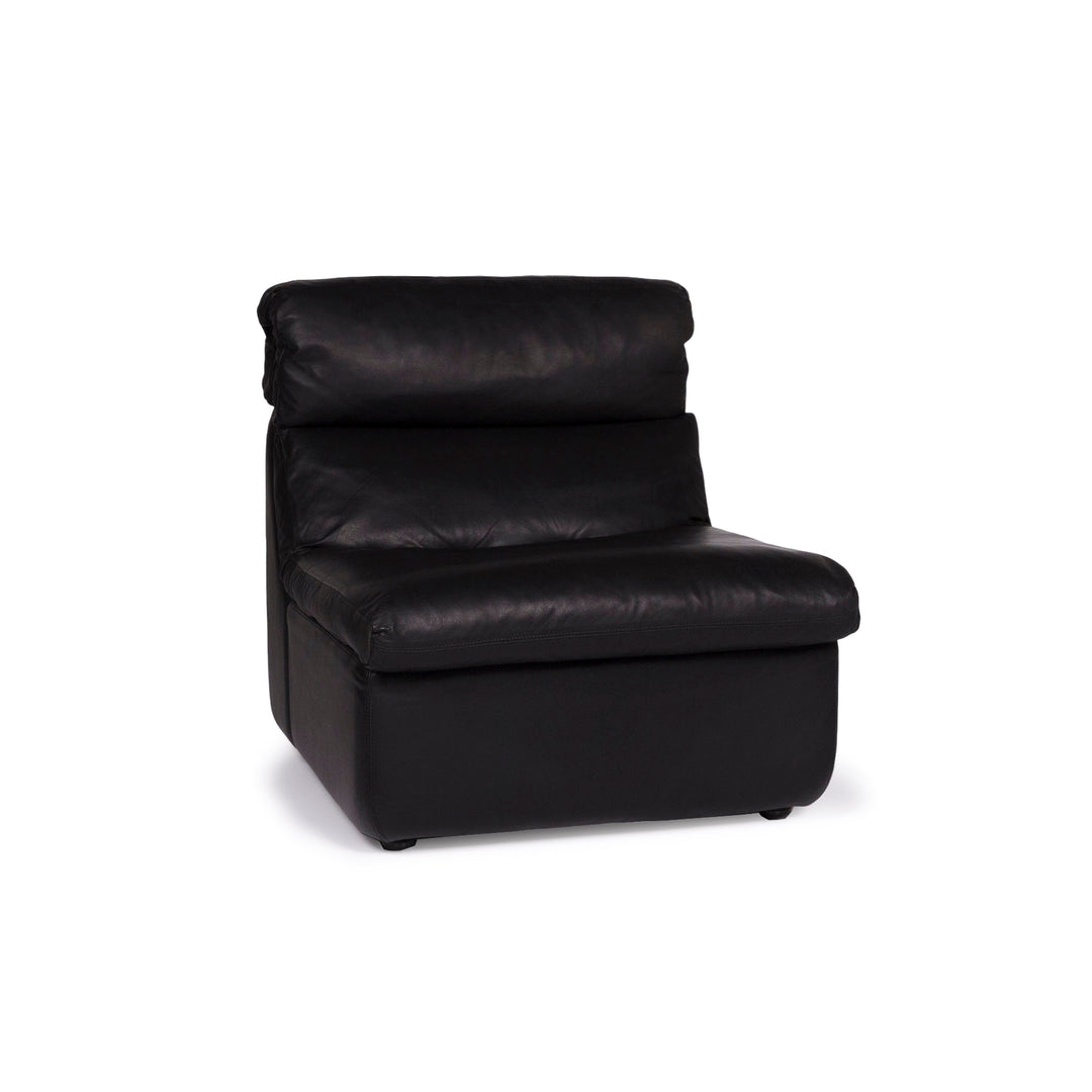 Walter Knoll leather armchair black module #10883