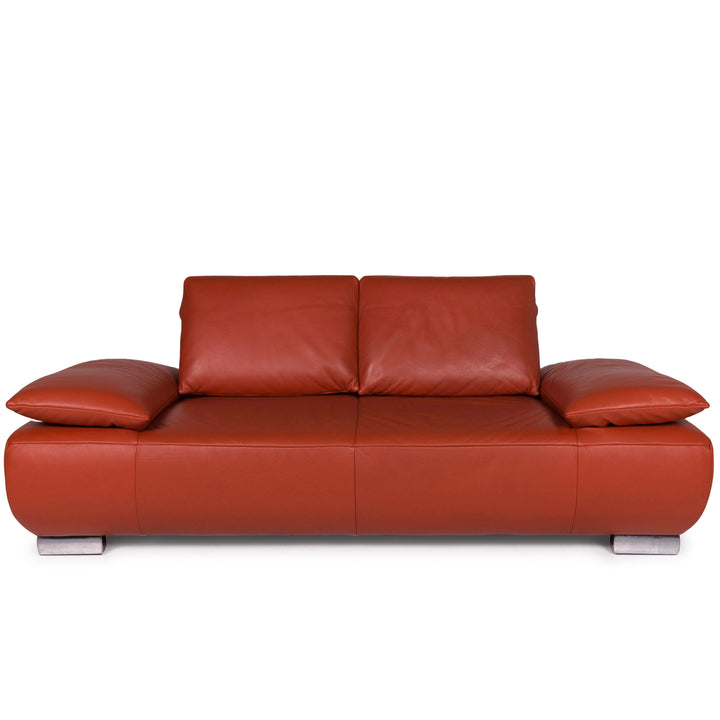Koinor Volare Leder Sofa Rot Zweisitzer #11242