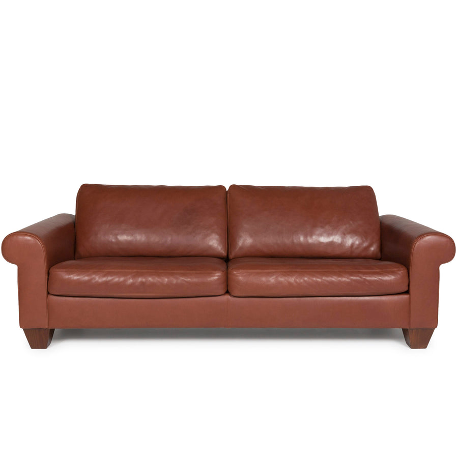 Machalke Leather Sofa Brown Three Seater #11480