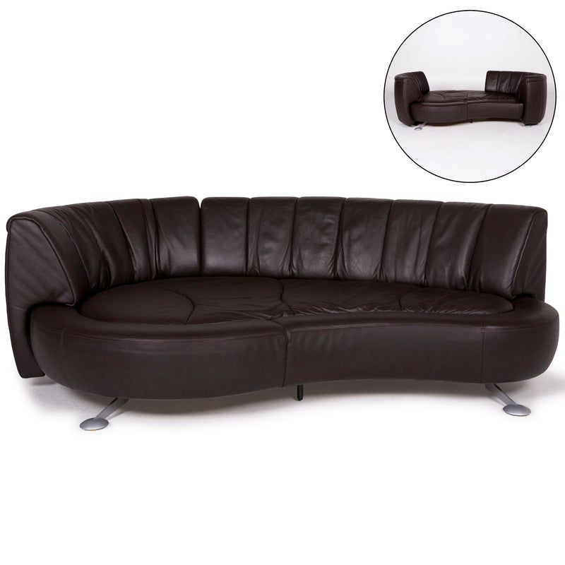 de Sede ds 164 Leder Sofa Braun Dreisitzer 