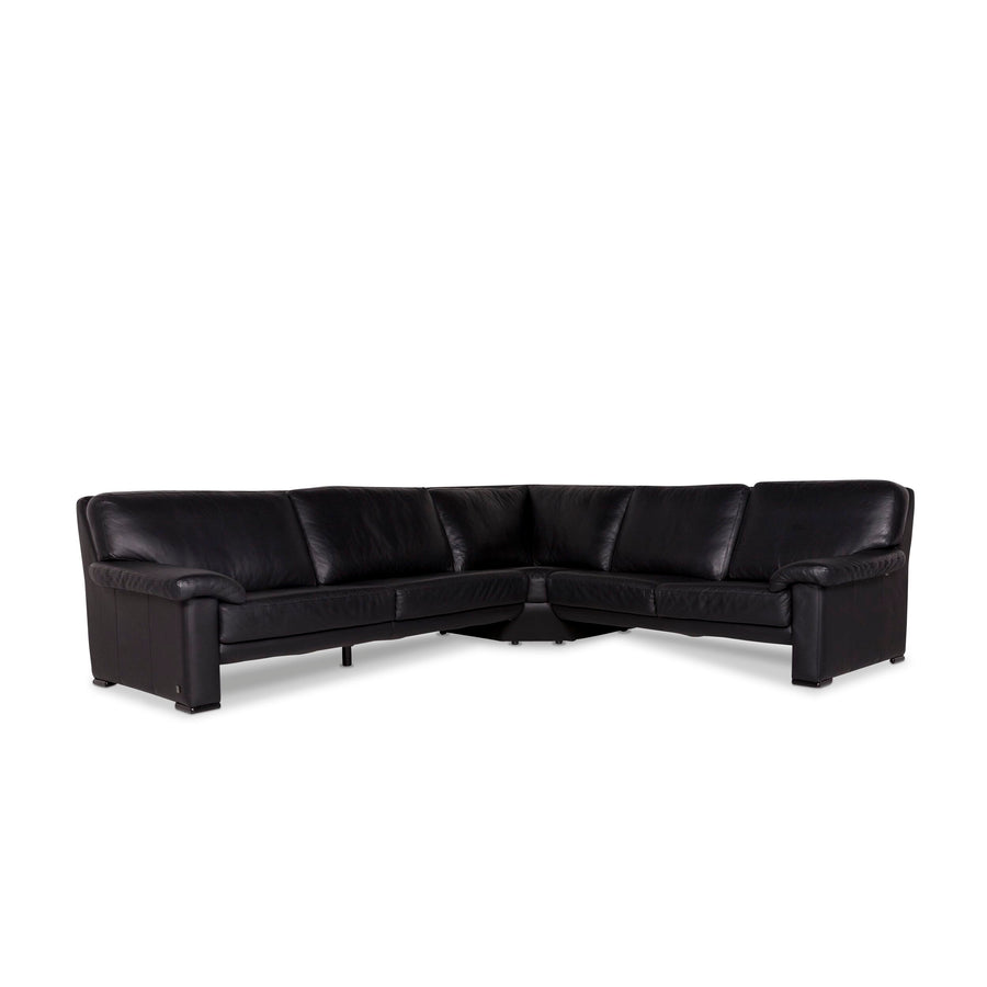 Ewald Schillig Leder Ecksofa Schwarz Sofa Couch #9889