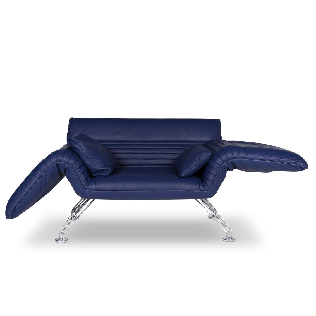 de Sede ds 142 designer leather armchair by Wilfried Totzek Blue armchair #10328