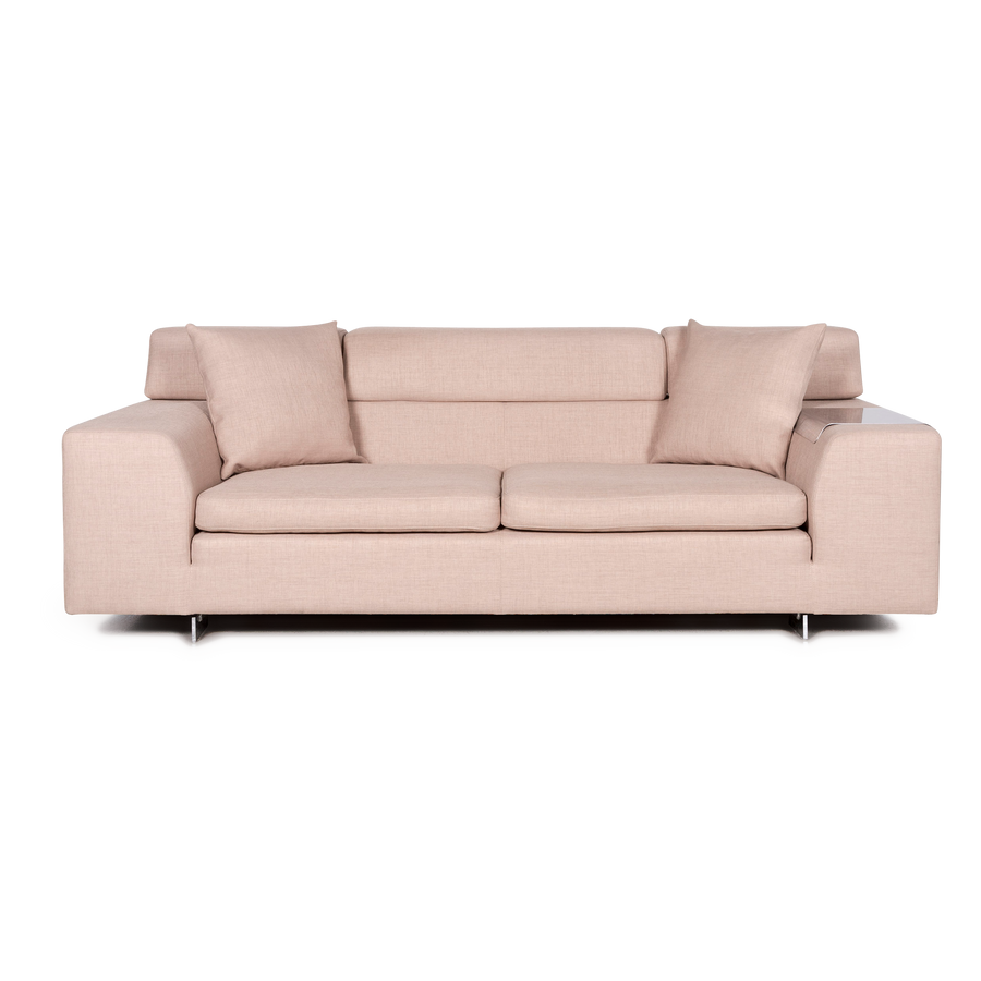 Machalke Black Jack Designer Stoff Sofa Beige Dreisitzer Couch Magnetisch #7783