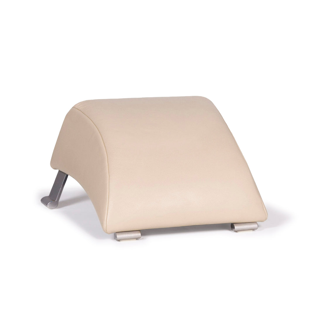 Rolf Benz 322 Leather Stool Beige #10554