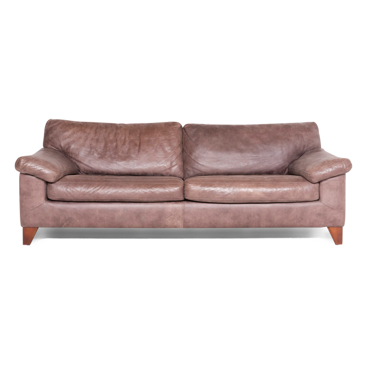 Machalke Diego designer leather sofa brown by Teun Van Zanten real leather three-seater couch #8657