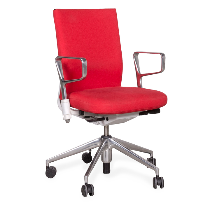 Vitra ID Soft Designer Stoff Sessel Rot by Antonio Citterio Ringarmlehnen Funktion #8371