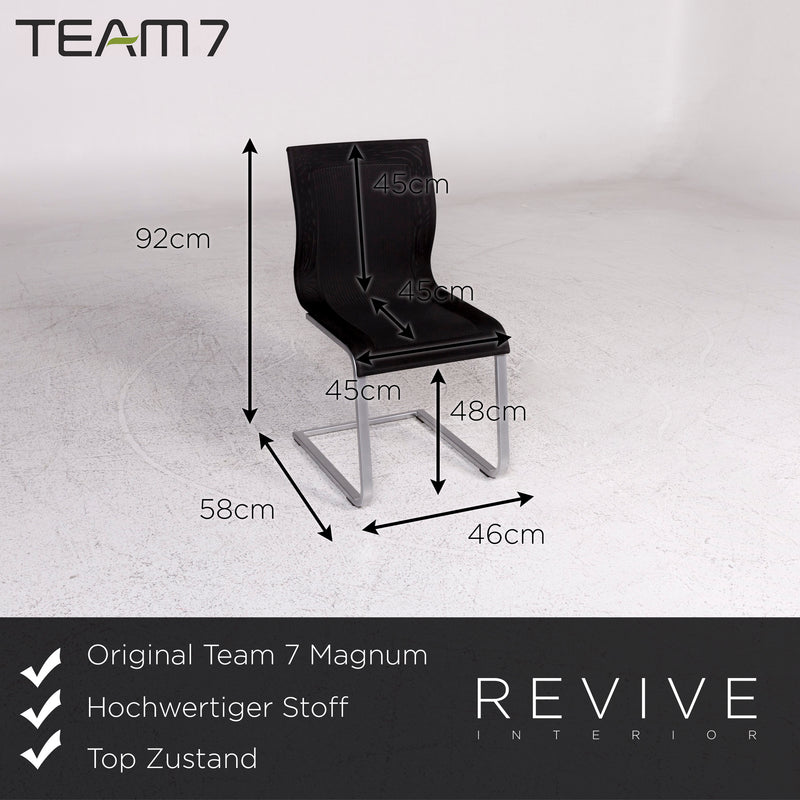 Team 7 Magnum Designer Stoff Stuhl Freischwinger 