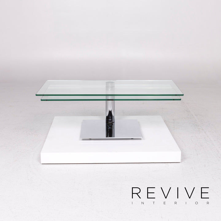 Ronald Schmitt K 620 Glass Coffee Table Silver Table #11976