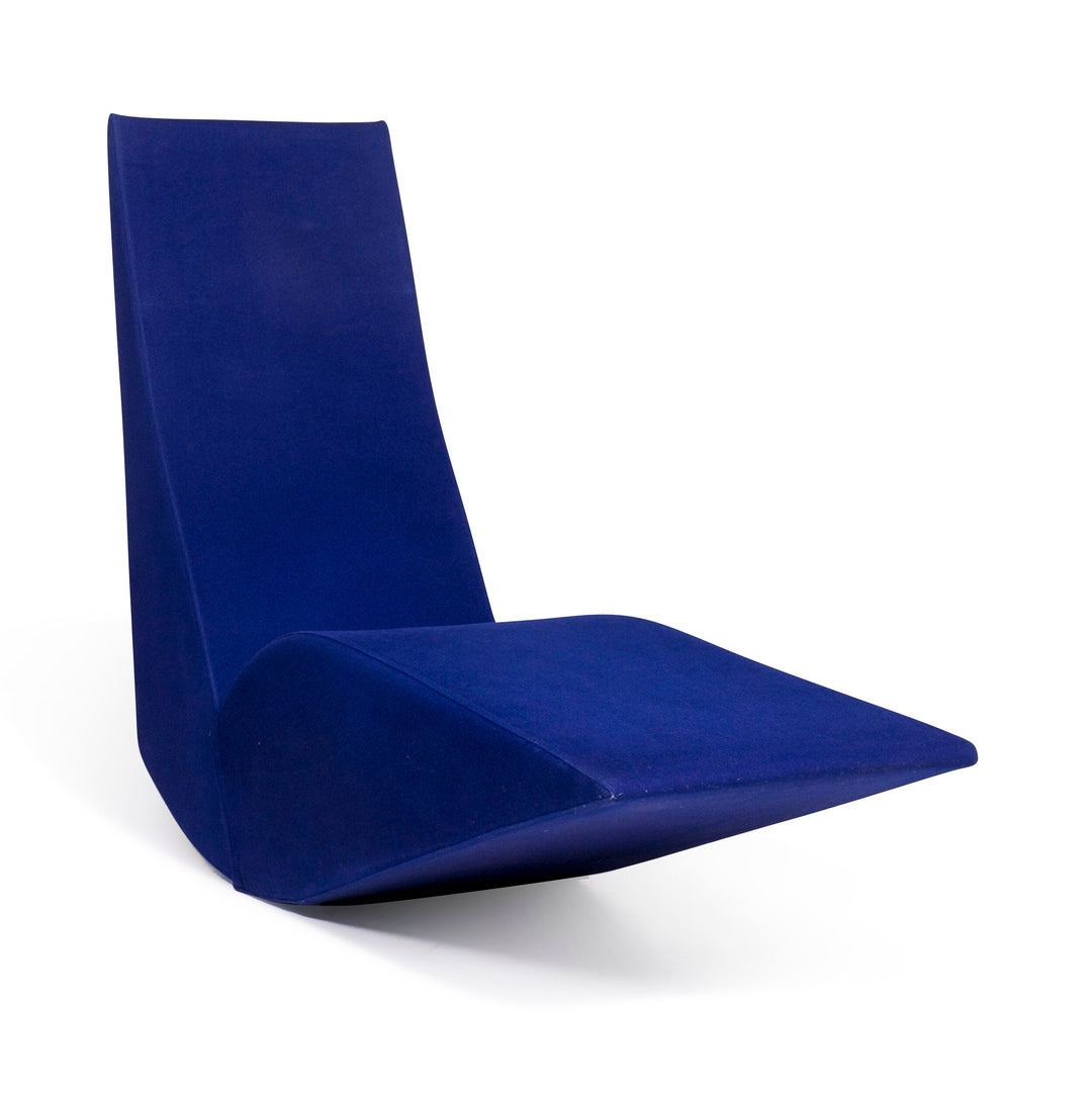 Cappellini Bird Fabric Lounger Blue Tom Dixon Armchair #9080
