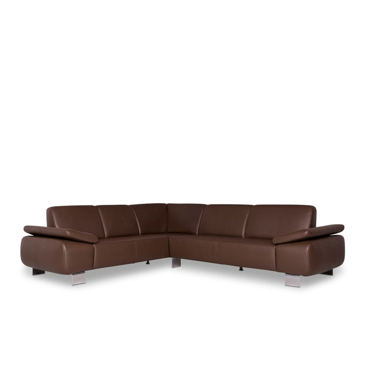 Willi Schillig Leder Ecksofa Braun Sofa Couch #9912