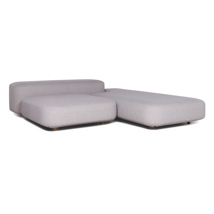 Viccarbe Common Designer Fabric Corner Sofa Gray by Naoto Fukasawa Sofa Couch Elements #8796