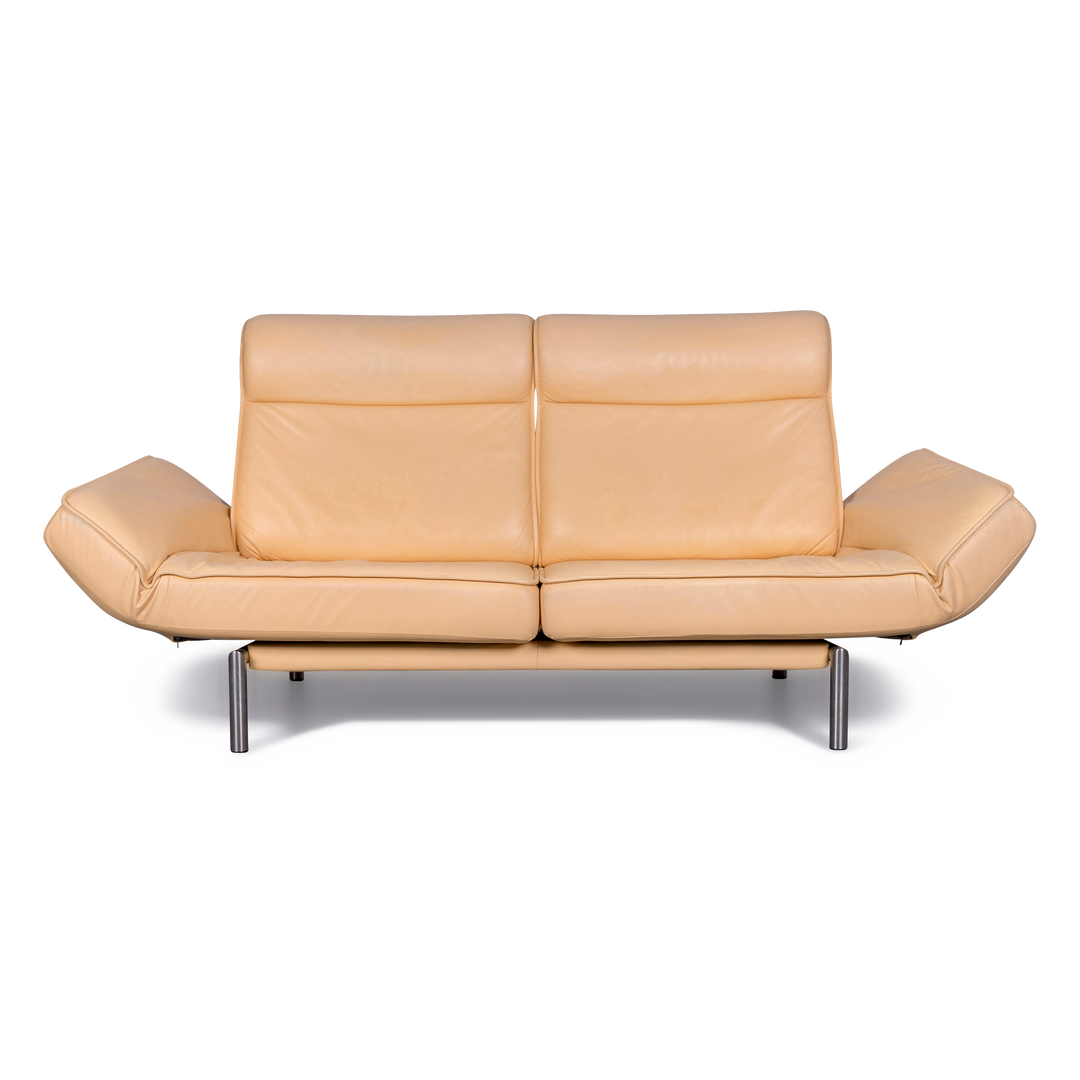 de Sede DS 450 Leder Sofa Beige Echtleder Couch Funktion #6039