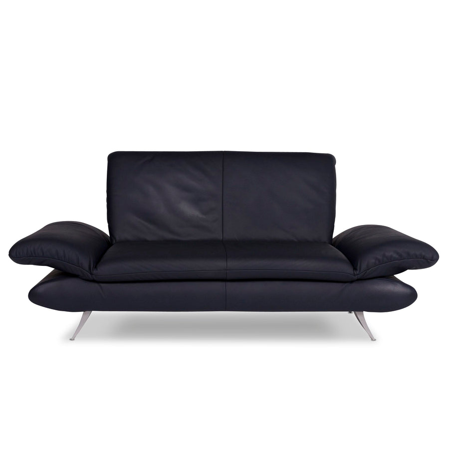 Koinor Rossini Designer Leather Sofa Blue Two Seater #10315