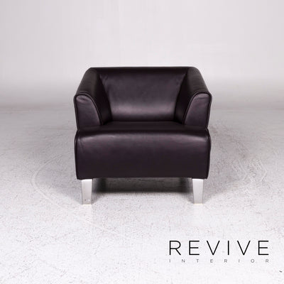 Rolf Benz 2300 Designer Leder Sofa Garnitur Braun 1x Dreisitzer 2x Sessel #9809