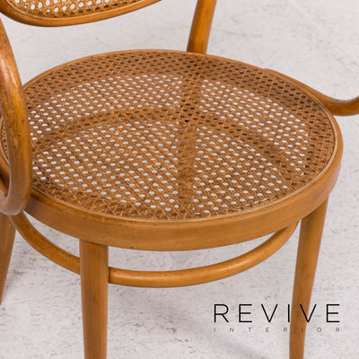 Thonet 210R Holz Rattan Stuhl #12435