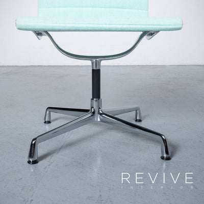 Vitra EA 101 Designer Stoff Sessel Lindgrün Chrom Stuhl #6438
