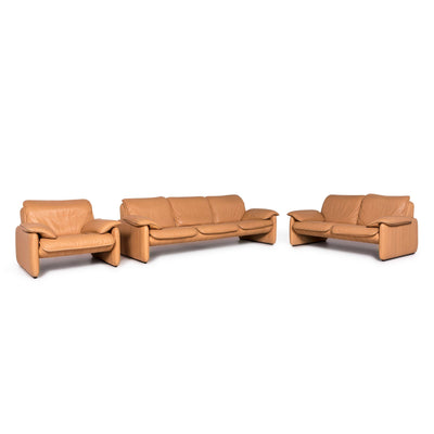 de Sede ds 61 Designer Leder Sofa Garnitur Dreisitzer Zweisitzer Sessel #9392