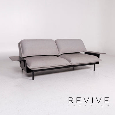 Rolf Benz Nova Stoff Sofa Grau Zweisitzer Schlafsofa Funktion Schlaffunktion Couch #11761