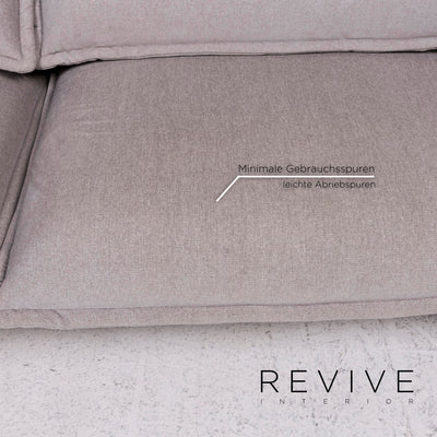 Rolf Benz Nova Stoff Sofa Grau Zweisitzer Schlafsofa Funktion Schlaffunktion Couch #11761