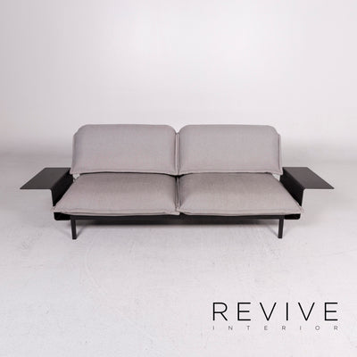 Rolf Benz Nova Stoff Sofa Grau Zweisitzer Schlafsofa Funktion Schlaffunktion Couch #11761