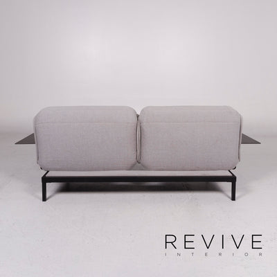 Rolf Benz Nova Stoff Sofa Grau Zweisitzer Schlafsofa Funktion Schlaffunktion Couch #11761