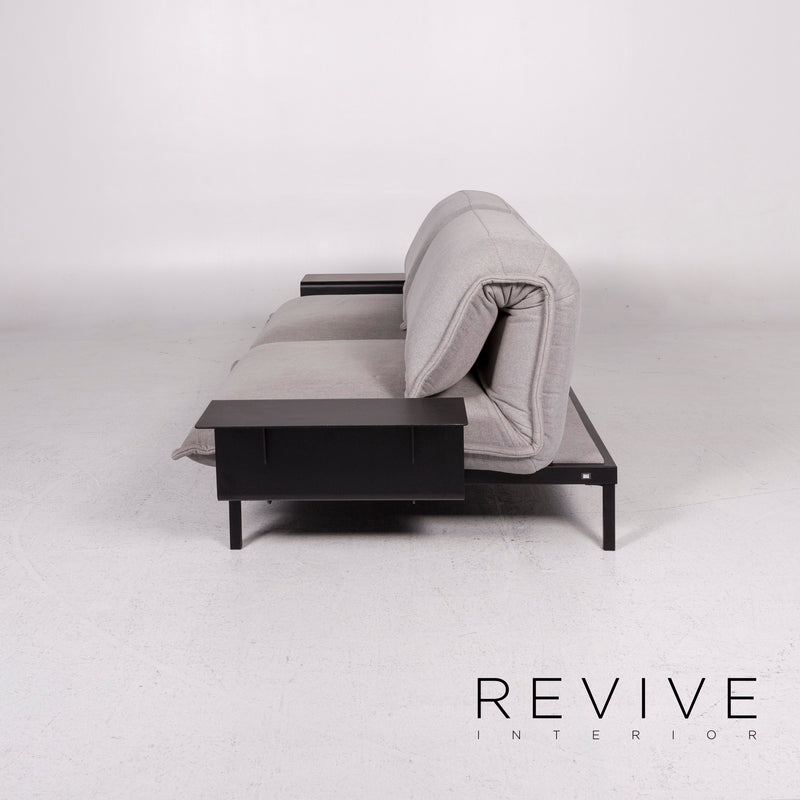 Rolf Benz Nova Stoff Sofa Grau Zweisitzer Schlafsofa Funktion Schlaffunktion Couch 