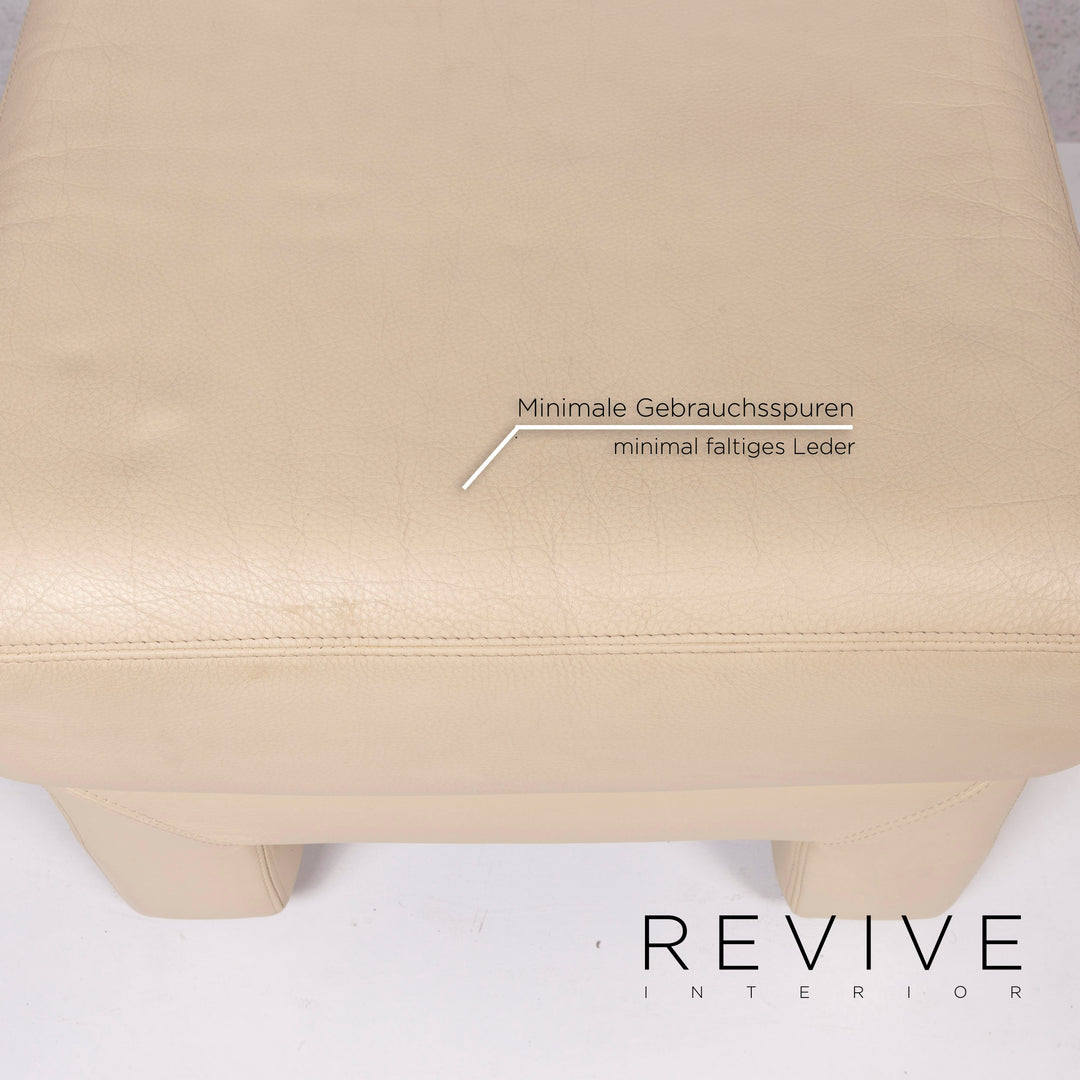 Musterring leather stool cream stool #12060