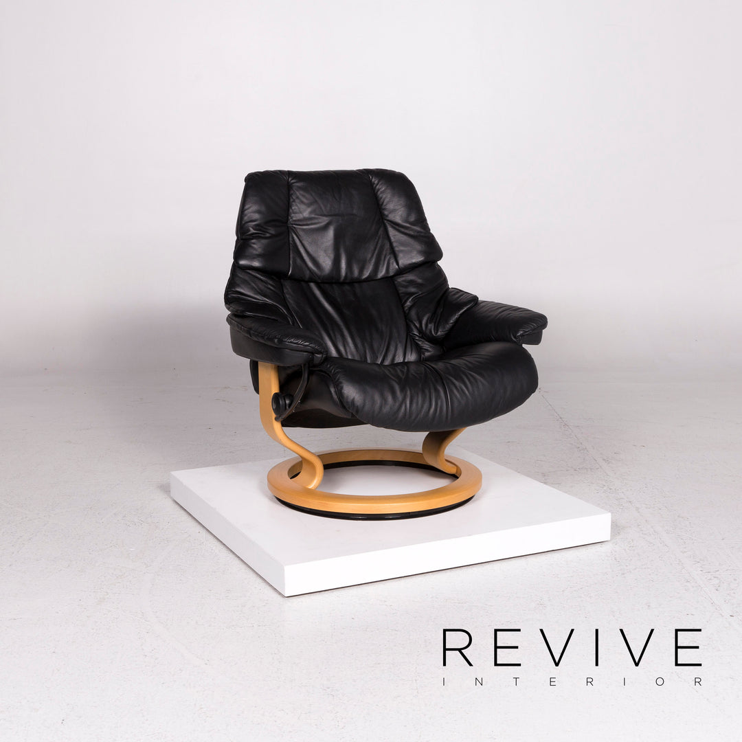 Stressless Leder Sessel Schwarz Funktion Relaxfunktion Größe L #12007