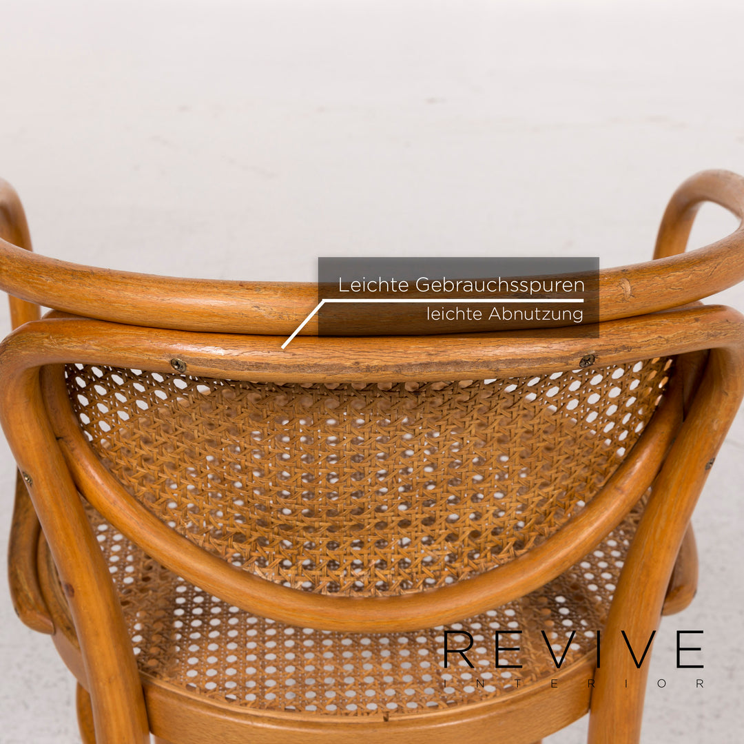 Thonet 210R wooden rattan chair #12435