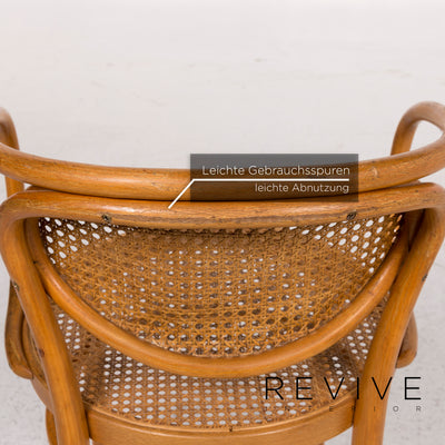 Thonet 210R Holz Rattan Stuhl #12435