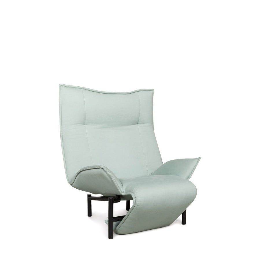 Cassina Veranda Fabric Armchair by Vico Magistretti Turquoise Chair Function Lounger #7535