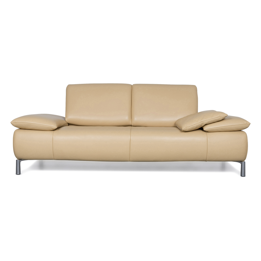 Koinor Koya Designer Leder Sofa Beige Echtleder Couch #6403