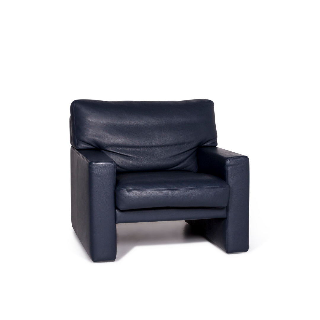 Erpo Leder Sessel Blau #9171