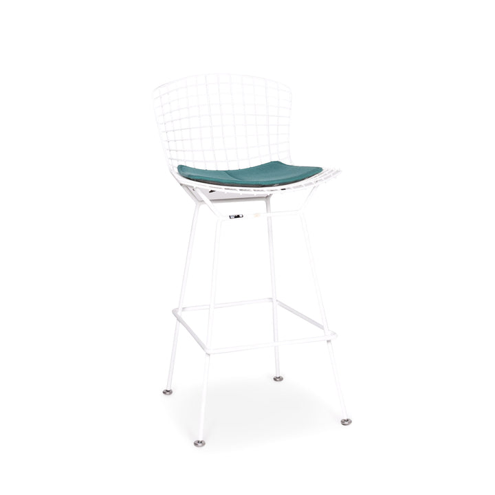 Knoll International Bertoia Barstool Metal Chair Armchair White Turquoise Chair Stool #8661