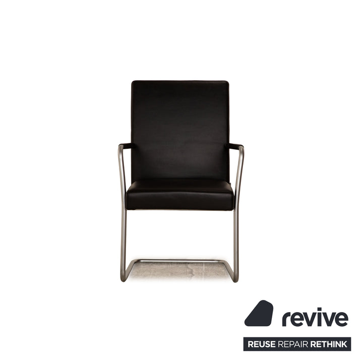 Lot de 6 chaises Walter Knoll Jason Lite noires salle à manger