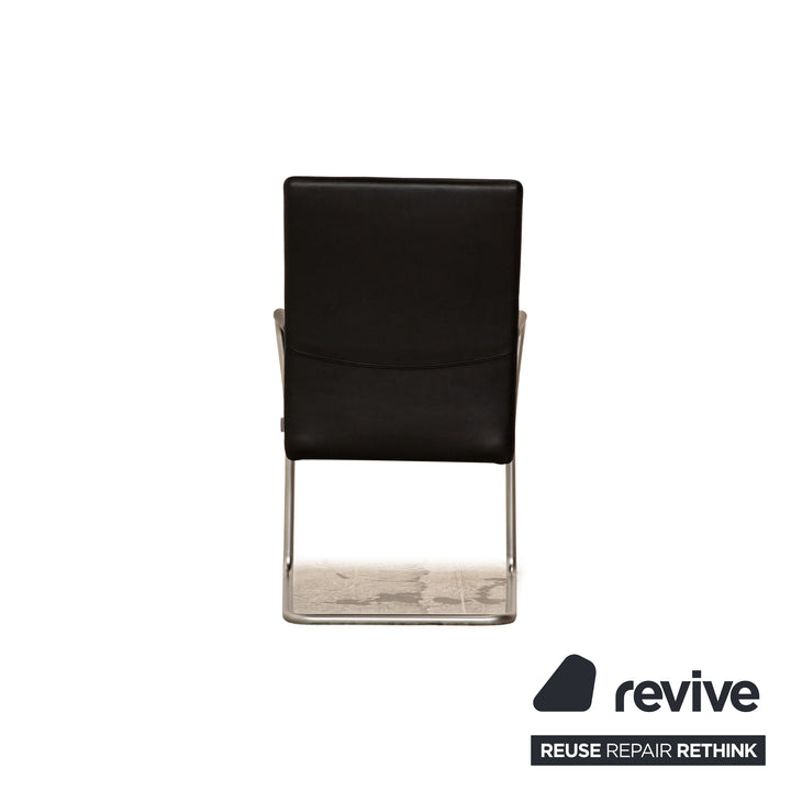 Lot de 6 chaises Walter Knoll Jason Lite noires salle à manger
