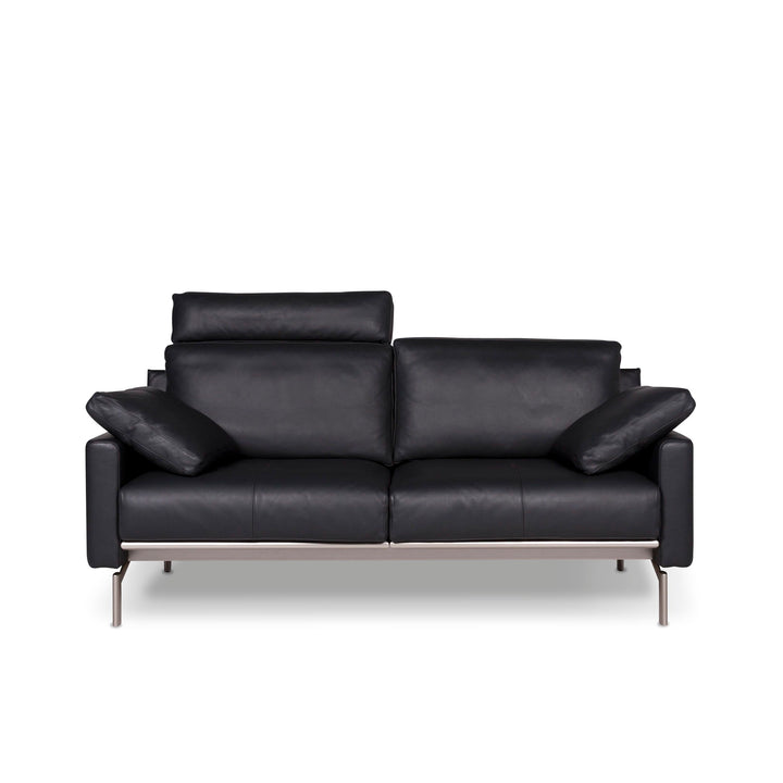 Cor Leder Sofa Grau Anthrazit Zweisitzer Couch #9704