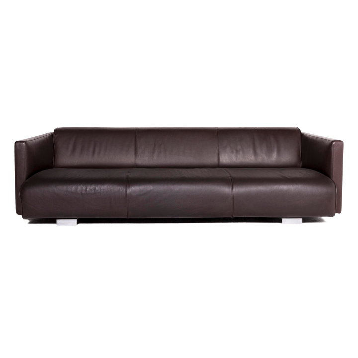 Rolf Benz 6300 Designer Leder Sofa Braun Dreisitzer Couch #8843