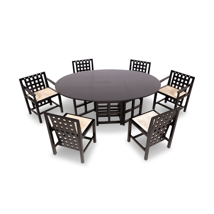 Cassina ds 1/ds 3 Wood Dining Table Set Black Chair Armchair Table #8379