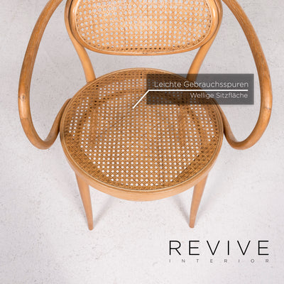 Thonet 210R Holz Rattan Stuhl #12435