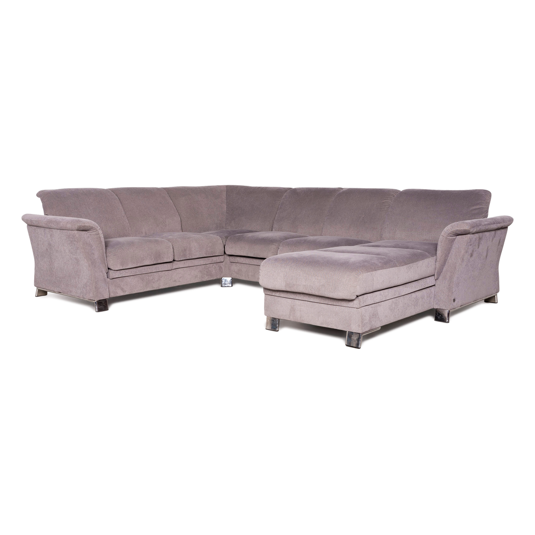 Stressless Designer Stoff Ecksofa Grau Sofa Couch #7768