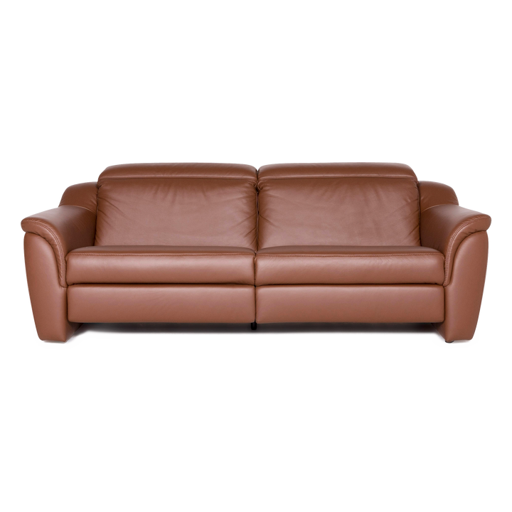 Himolla Designer Leder Sofa Braun Echtleder Dreisitzer Couch #8705