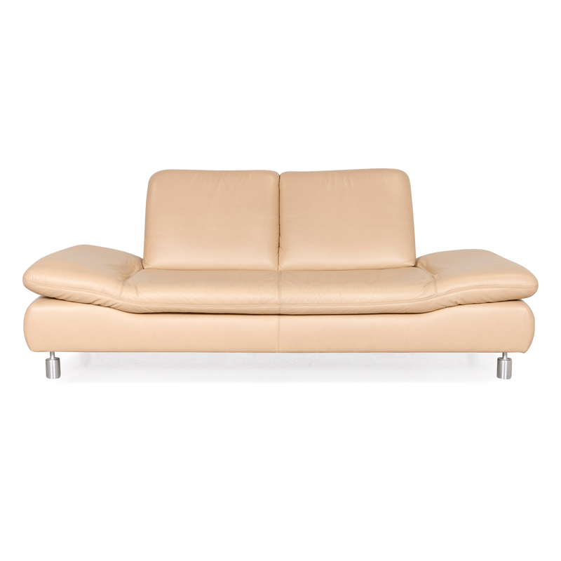 Koinor Rivoli Leder Sofa Beige Echtleder Zweisitzer Couch 