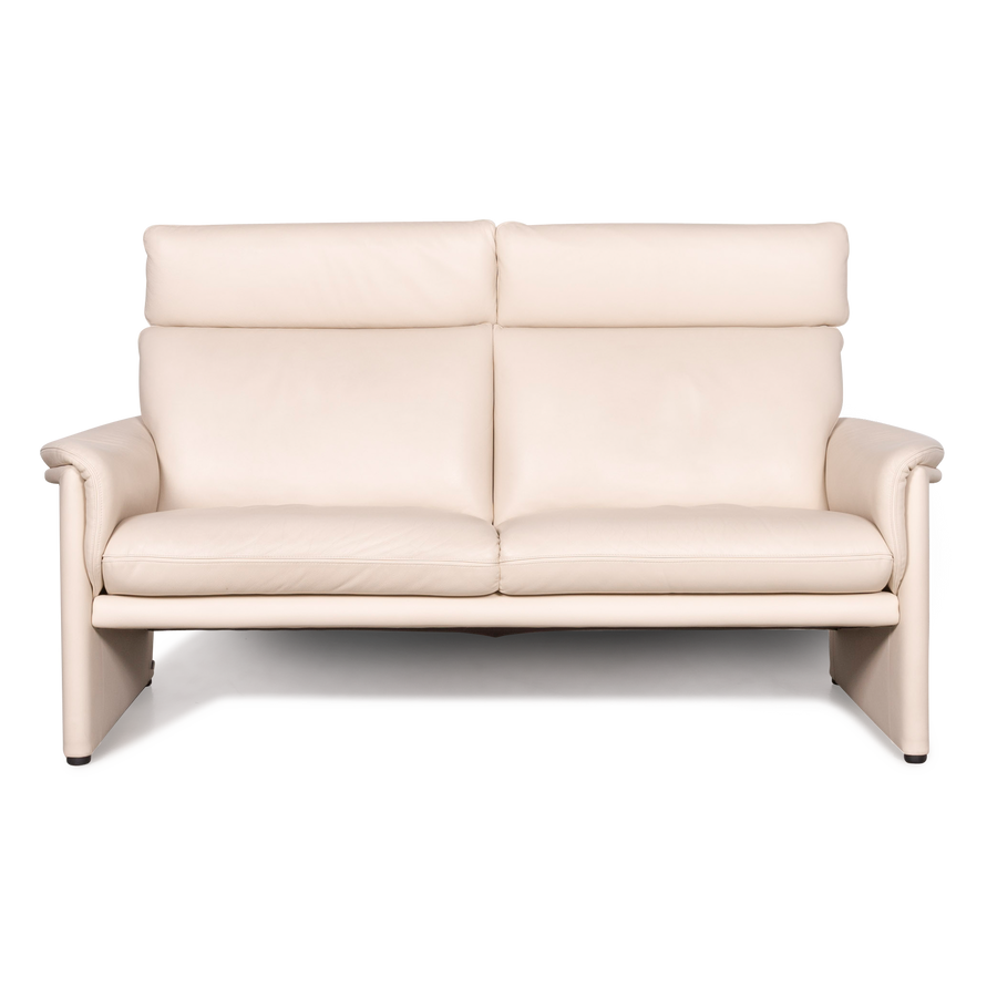 Cor Zento Leder Sofa Creme Zweisitzer Echtleder Couch #8064