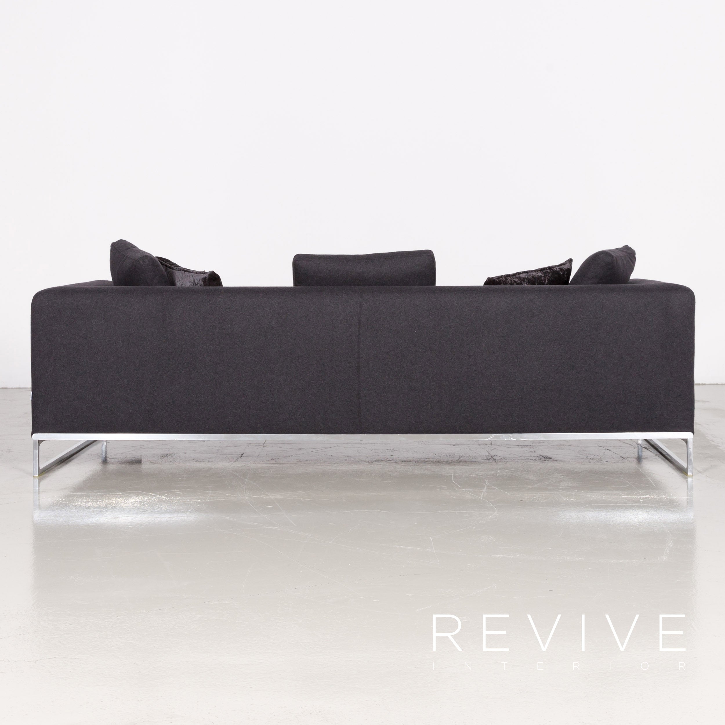 B&B Italia Dreisitzer Solo (B&B) Anthrazit Stoff - 2. Hand - Revive.de