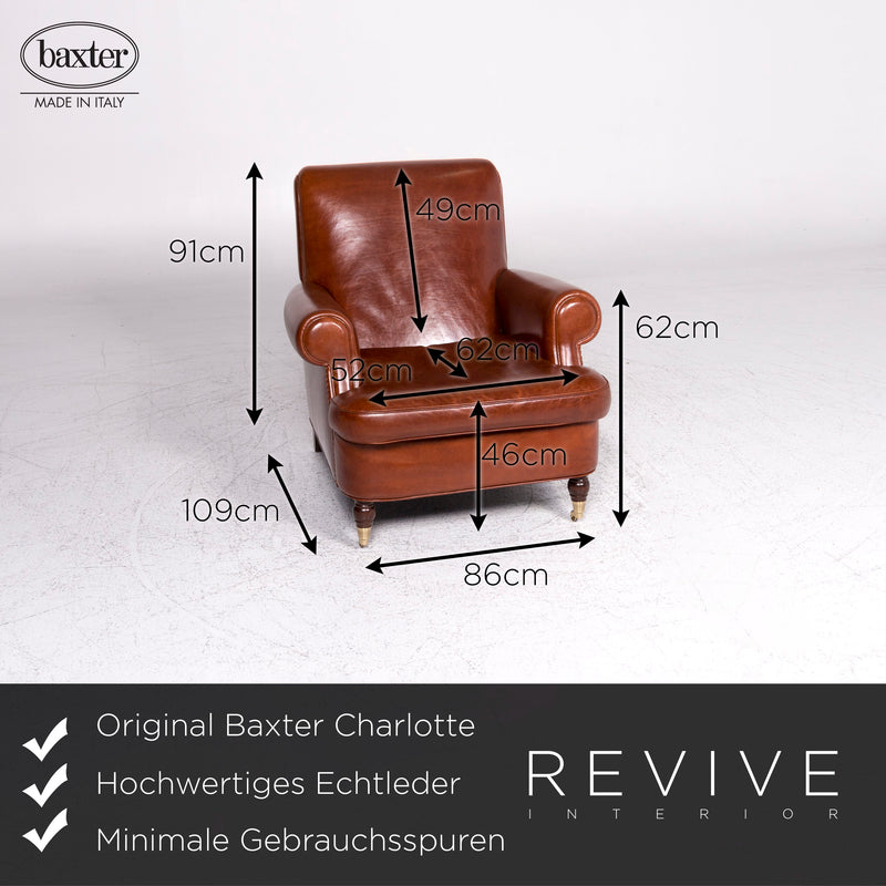 Baxter Charlotte Leder Sessel Braun 