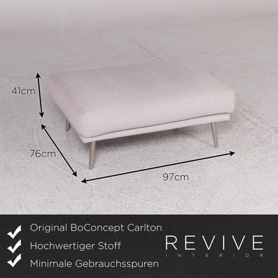 BoConcept Carlton Designer Stoff Couch Garnitur Dreisitzer Hocker #10094